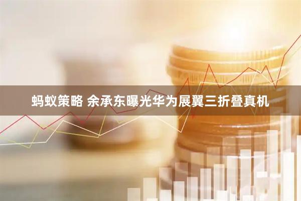 蚂蚁策略 余承东曝光华为展翼三折叠真机